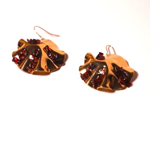 Gold Plated Choker, Ring and Earrings SET - Picture 7 of 12